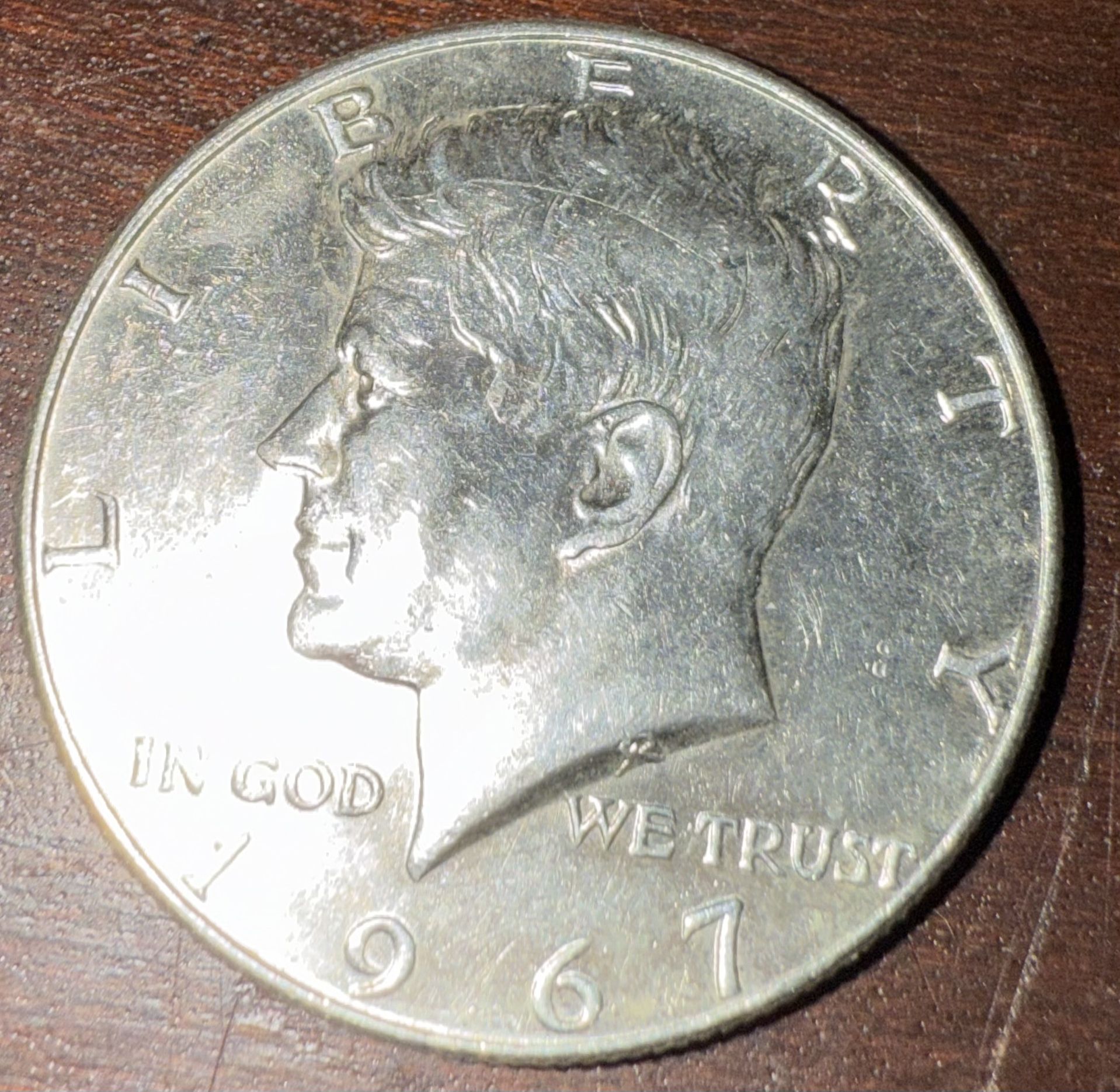 USA Kennedy Half Dollar 1967