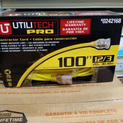 UTILITECH PRO CONTRACTOR CORD 100Ft