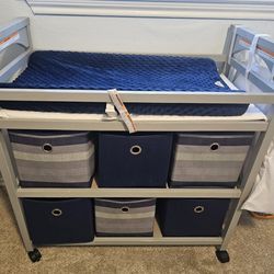 Grey Changing Table