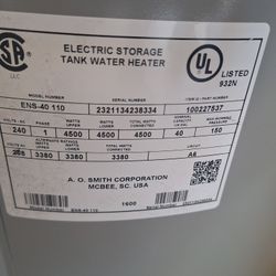 Electric Water Heater 