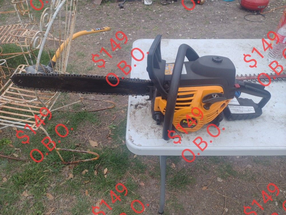 used refurbished POULAN PP5020AV GAS CHAINSAW ~ 20" BAR ~ 50cc engine