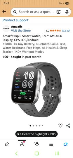 Bip 6 smart watch