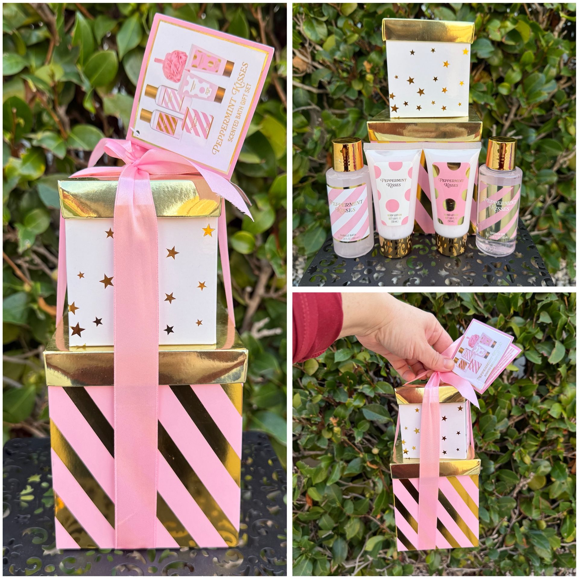 Peppermint Kisses Scented Bath Gift Set 