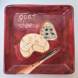 Hausenware GOAT CHEESE Square Plate 8"
