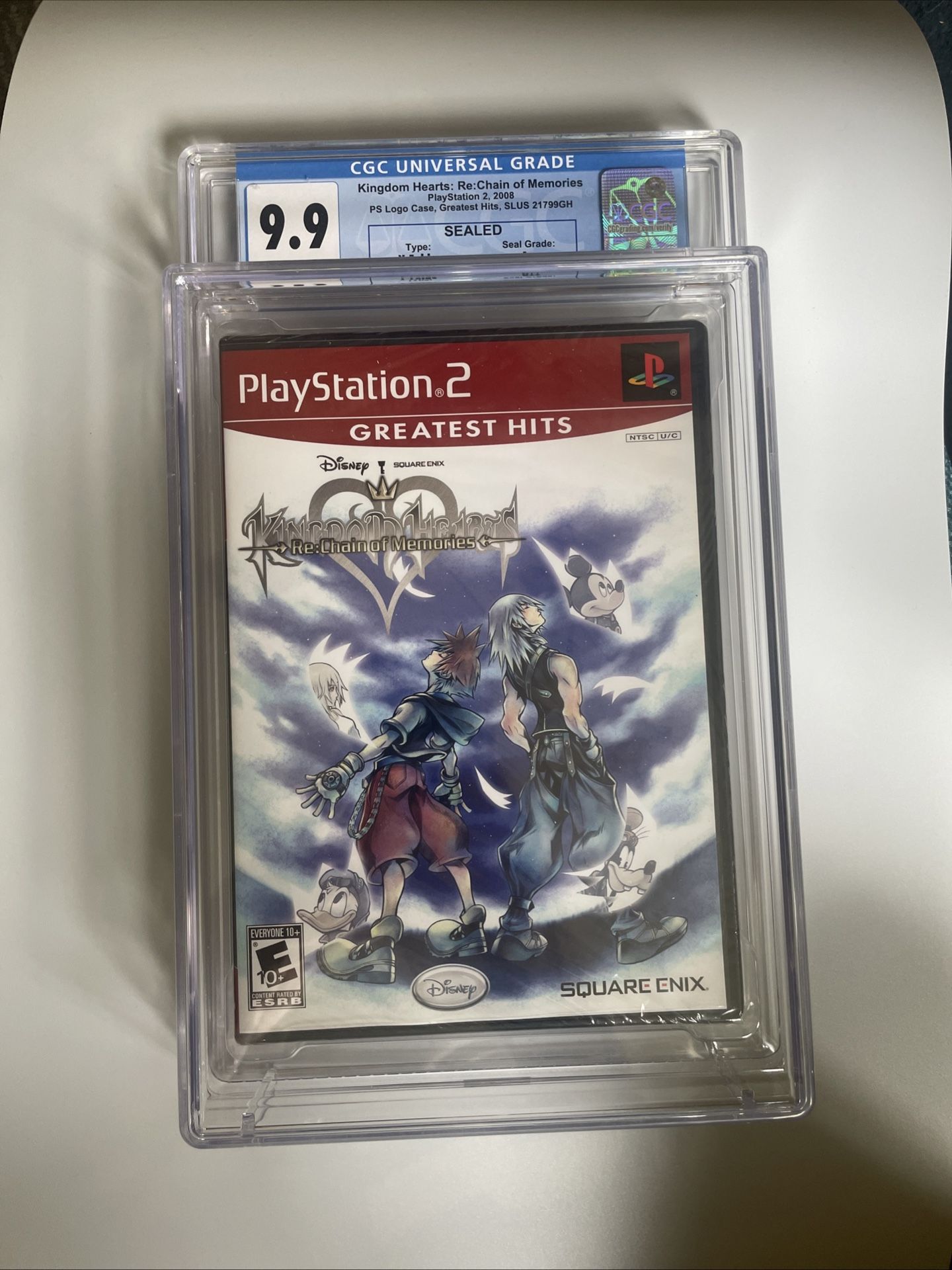 PS2 Kingdom Hearts Re Chain Of Memories Graded CGC 9.9
