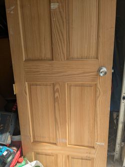 Oak trim and 30in oak door