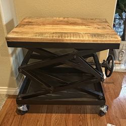 Industrial table metal/wood - p/u Monument