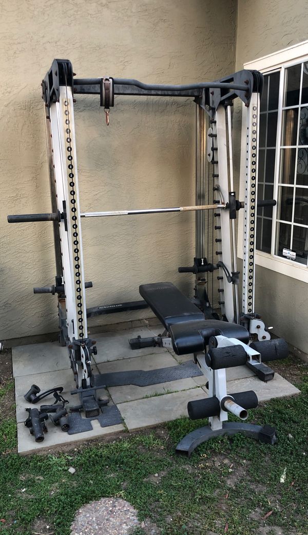 Nautilus home gym and olympic weights for sale in tracy ca offerup