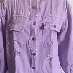 Purple Jean Jacket 