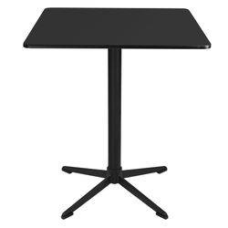 Black Square Dining Table - 28 Inch - New