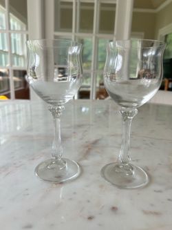 Mikasa crystal wine glass