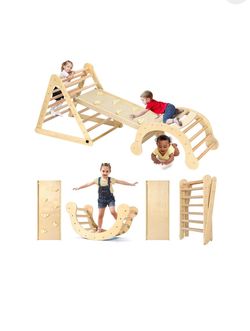 YOLEO Upgrade 3 Pieces Pikler Triangle Set