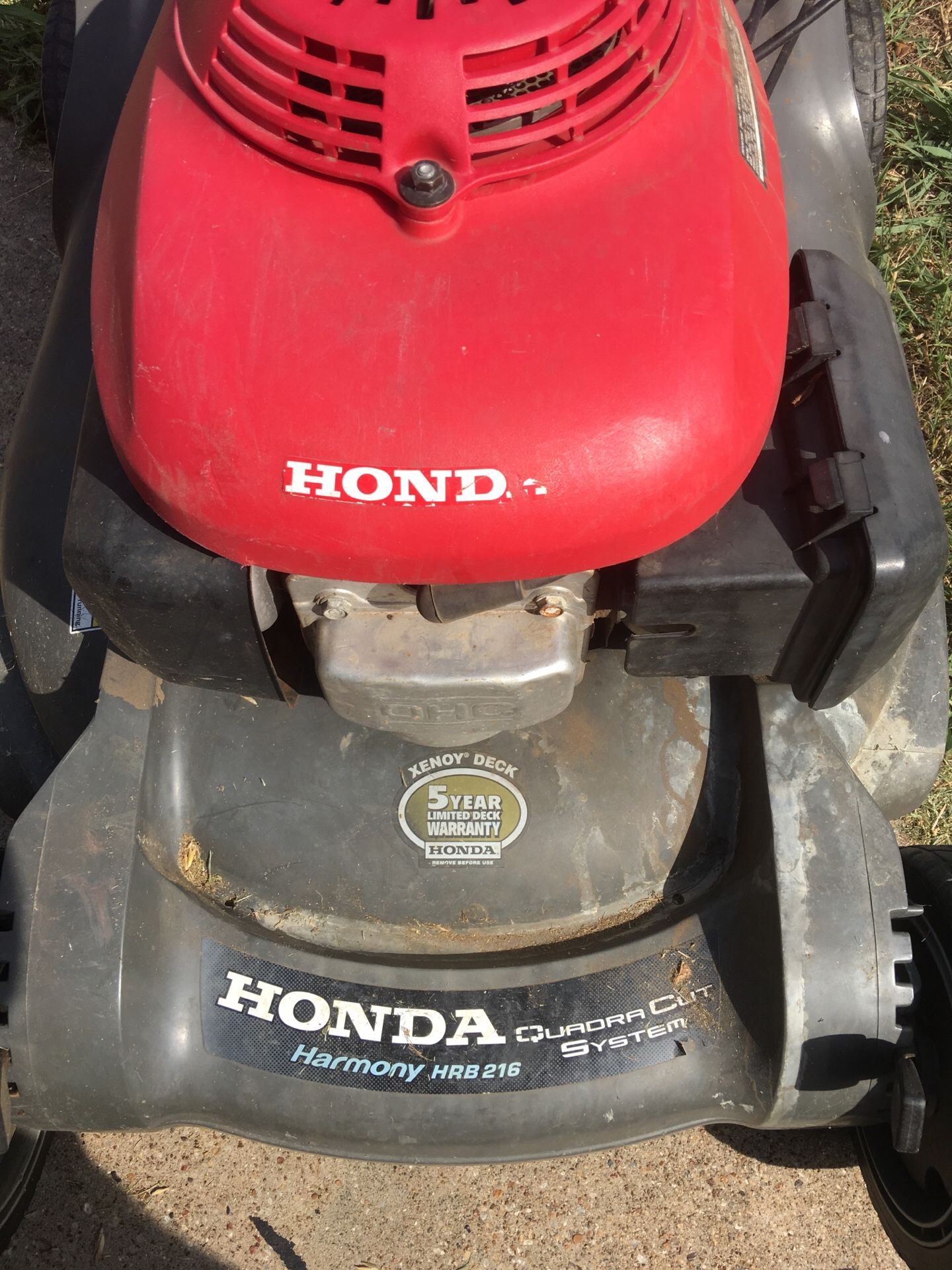 Honda Harmony HRB216 Quadra Cut System