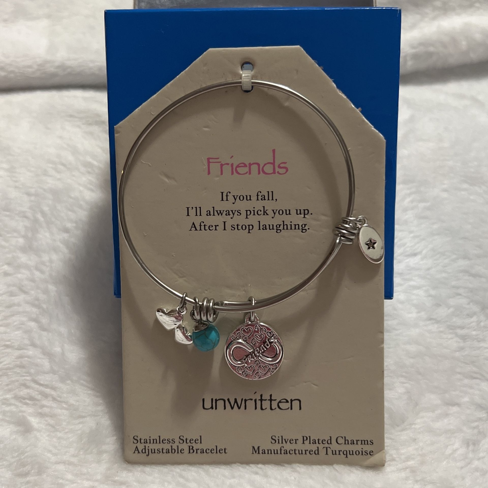 Pretty! “FRIENDS” Stainless Steal Adjustable Bracelet
