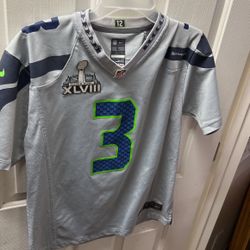Nike Seattle Seahawks Size 12 Large Russell Wilson #3 Women’s NFL