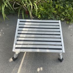 RV Step Stool Aluminum Folding Platform Step