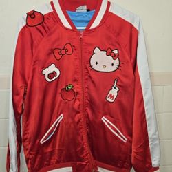 2017 HTF! Hello kitty x Sanrio Red Satin Nylon