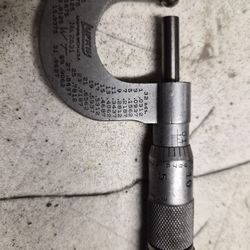 Vintage Lufkin Rule Co. Micrometer No. 2631 0 to 1 in. Tool tools Machinist Tooling 