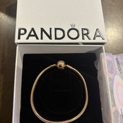 Pandora Rose Gold  Charm Bracelet 