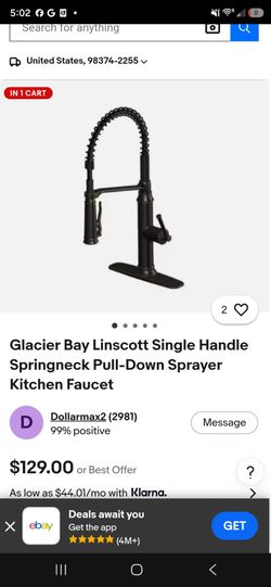 Glacier Bay Linscott Pull-Down Sprayer Kitchen Faucet