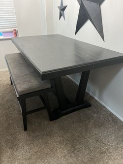 Dinner Table With Bench
