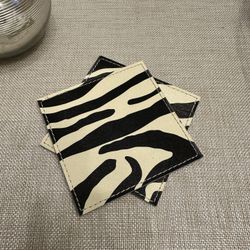 Zebra Coasters (Set Of 2)