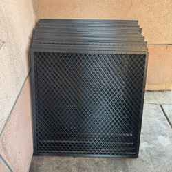 Heavy Duty Black Steel Wire Mesh Panels 31.5” x 31.5” – Industrial / Ceiling Grid / Decor