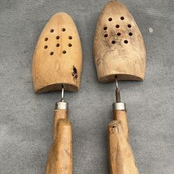 Vintage Fitwell Wooden Shoe Trees Size L West Germany Shoe Stretcher