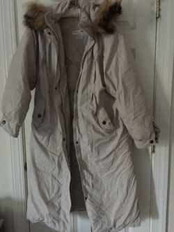 Women long down coat size PL