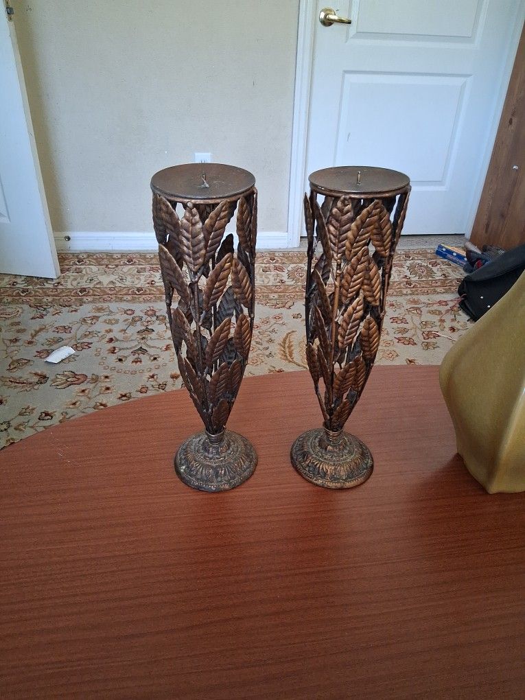 Copper Candle Holders 