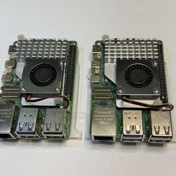Raspberry Pi 5 8GB RAM (2 Boards w/ Cluster Case & Active Coolers)