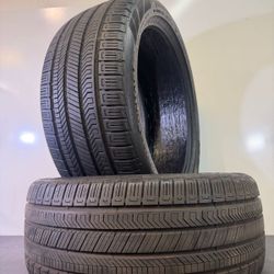 V491  275 40 21 107H  Continental CrossContact RX  2 Used Tires 90% Life 