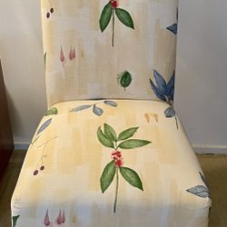 Yellow Floral Occasional Chair