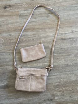 Beige crossbody bag
