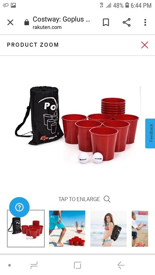 Go plus Yard pong giant pong game set