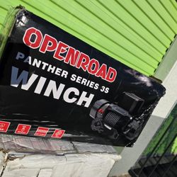 OPENROAD 10,000lbs Electric Winch with Synthetic Rope-Panther Series 3S