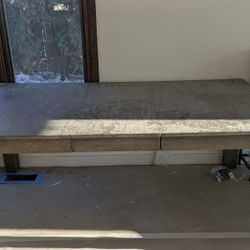 77" Gray Dining Room Table With Chairs 