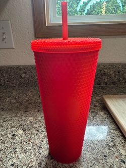 New Starbucks Red Studded Tumbler 24oz