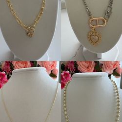 High-quality stainless steel and gold plated neck piece