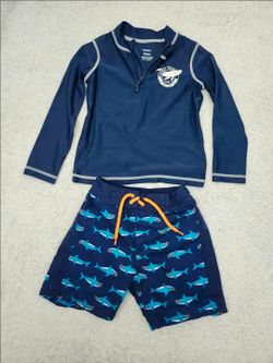 ✅️ Toddler Boy Carter's 2pc Swimwear Set• Size 3T• Great Condition• $15firm