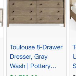 Pottery Barn Toulse Dresser