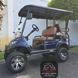 NEW 2025 ICON G40L GAS EFI ENGINE GOLF CART 4 PERSON - INDIGO BLUE