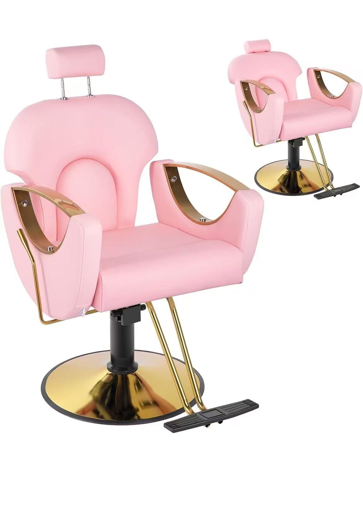 Pink Barber Chair for Barbershop