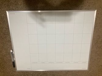 Large Dry-Erase Monthly Calendar + Marker