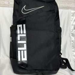 Nike Elite Backpack Black White Logo NWT