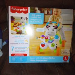 Fisher Price Learn With Me Zebra Push Toy