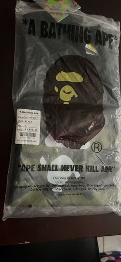 BAPE A Bathing Ape  Black Camo Ape Head