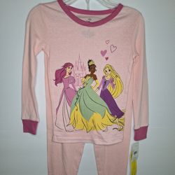 Disney Princess Girls Pajama Set Size 8