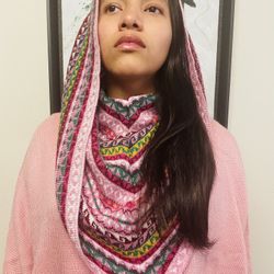 Aclla – Alpaca Wool Poncho with Sleeves & Scoop Neck