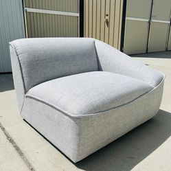Brand New Large Right Facing Armchair- Light Gray
